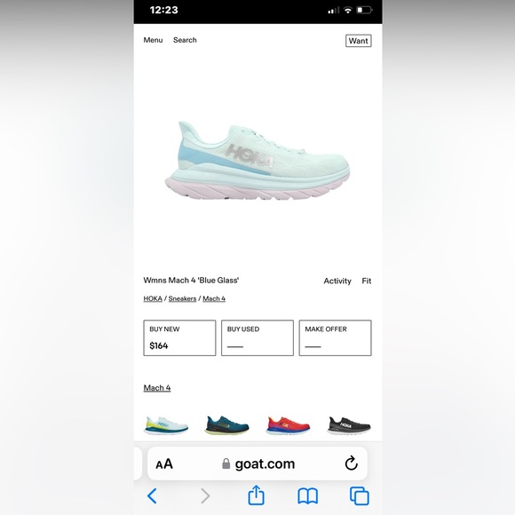 HOKA Women’s Mach 4 shoes great condition. Hardly wore size 6.5. Great support. - Picture 1 of 6